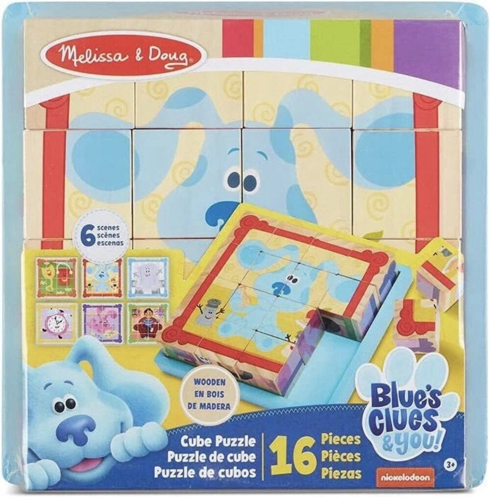 Melissa and Doug Blue's Clues 16 Piece Cube Puzzle